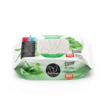 Papilion - Mokre Chusteczki Aloe Vera 100 szt.