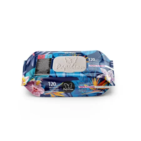 Papilion - Mokre Chusteczki Tropic Flowers 120szt.