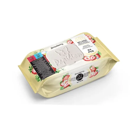 Papilion Strawberry – Świeża Truskawka Chusteczki Nawilżane 64szt.