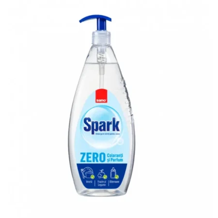 Sano Spark Zero barwników, Do mycia naczyń, warzyw, owoców 1L