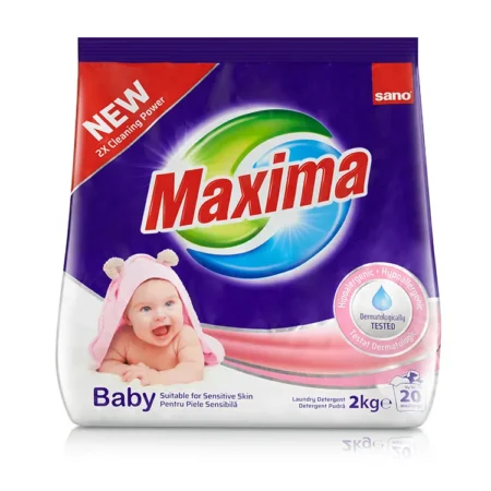 SANO Maxima Baby Hipoalergiczny Proszek do prania dla Niemowląt 2kg.